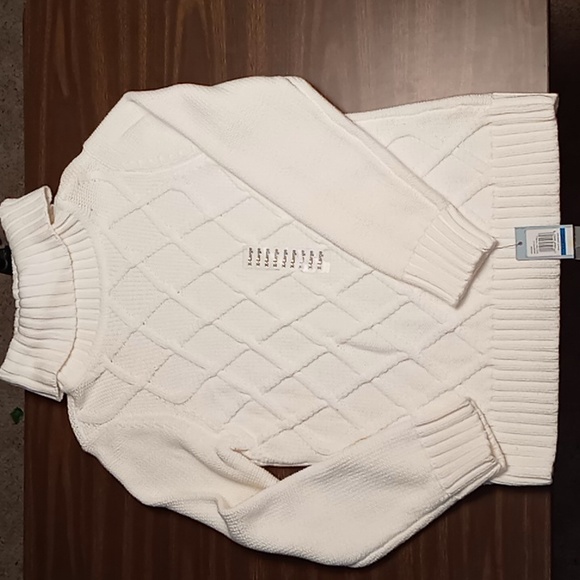 Izod Sweaters - IZOD White Diamond Winter Thrill Cowl Neck Sweater XL NWT
